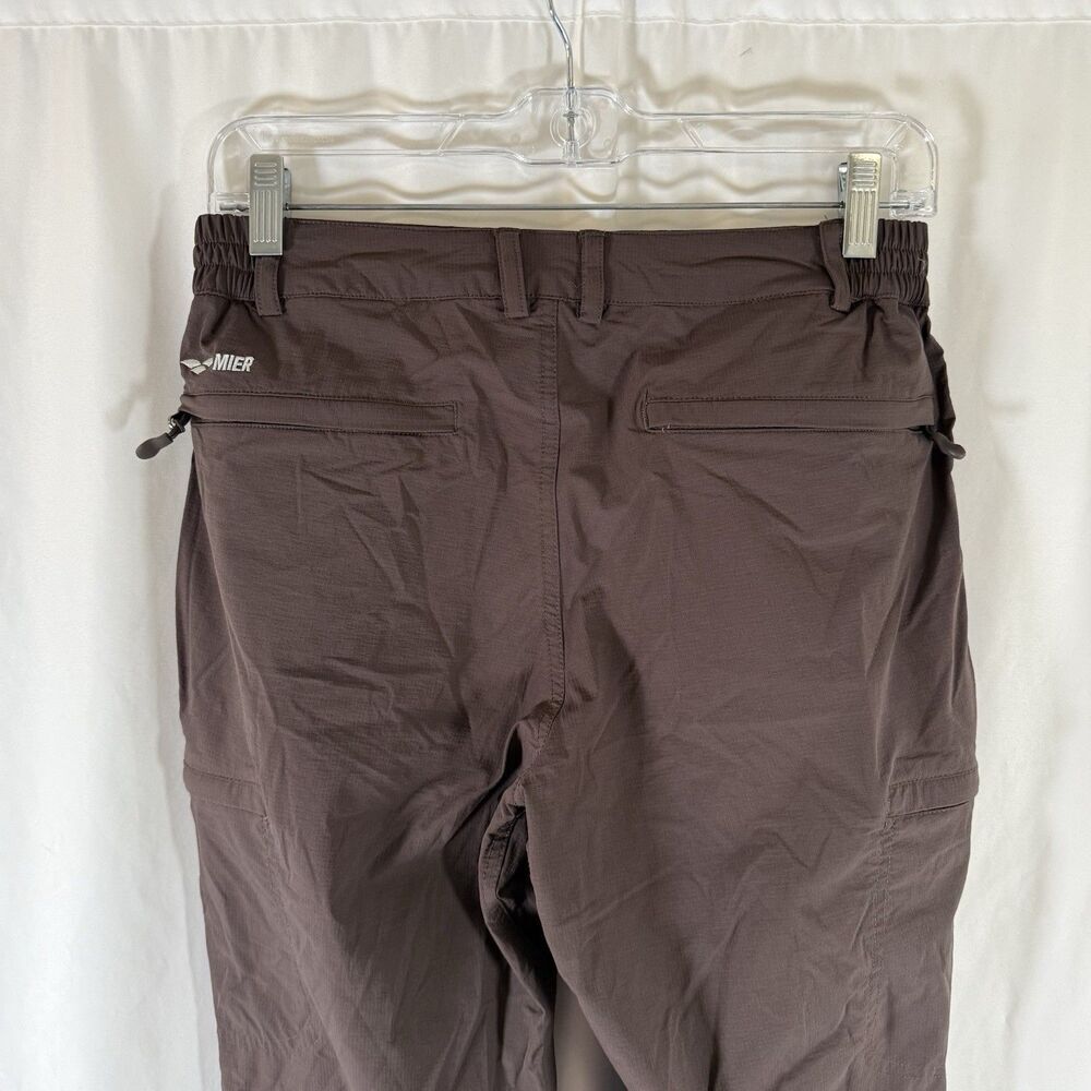 Mier Hiking Pants Women's 6 Purple Nylon Zip Cargo Pockets Button Zip - Picture 9 of 11